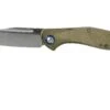 MKM Fara MY01-GC Green Micarta Taschenmesser, Lucas Burnley Design