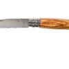 Opinel Taschenmesser No. 8 Luxury Range Mit Lederetui, Olivenholz