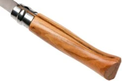 Opinel Taschenmesser No. 8 Luxury Range Mit Lederetui, Olivenholz -Survival Knife Shop OP001004 05 opinel v201903
