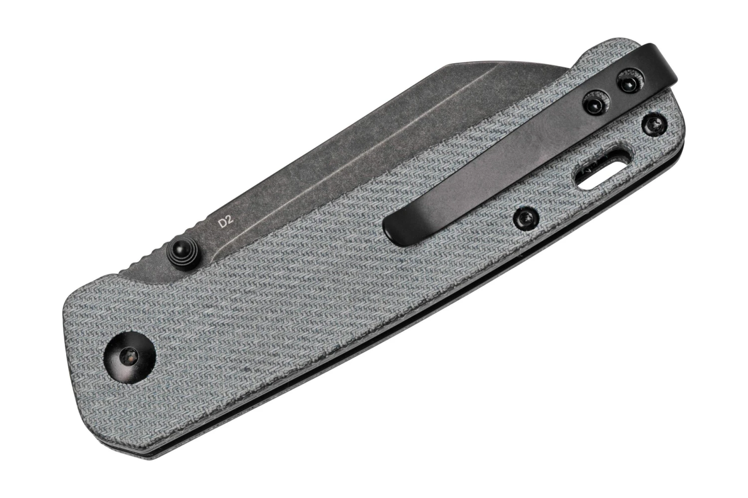 QSP Knife Penguin QS130-B2 Denim Micarta, Blackwashed Taschenmesser 6 QSP Knife Penguin QS130-B2 Denim Micarta, Blackwashed Taschenmesser – Bild 4