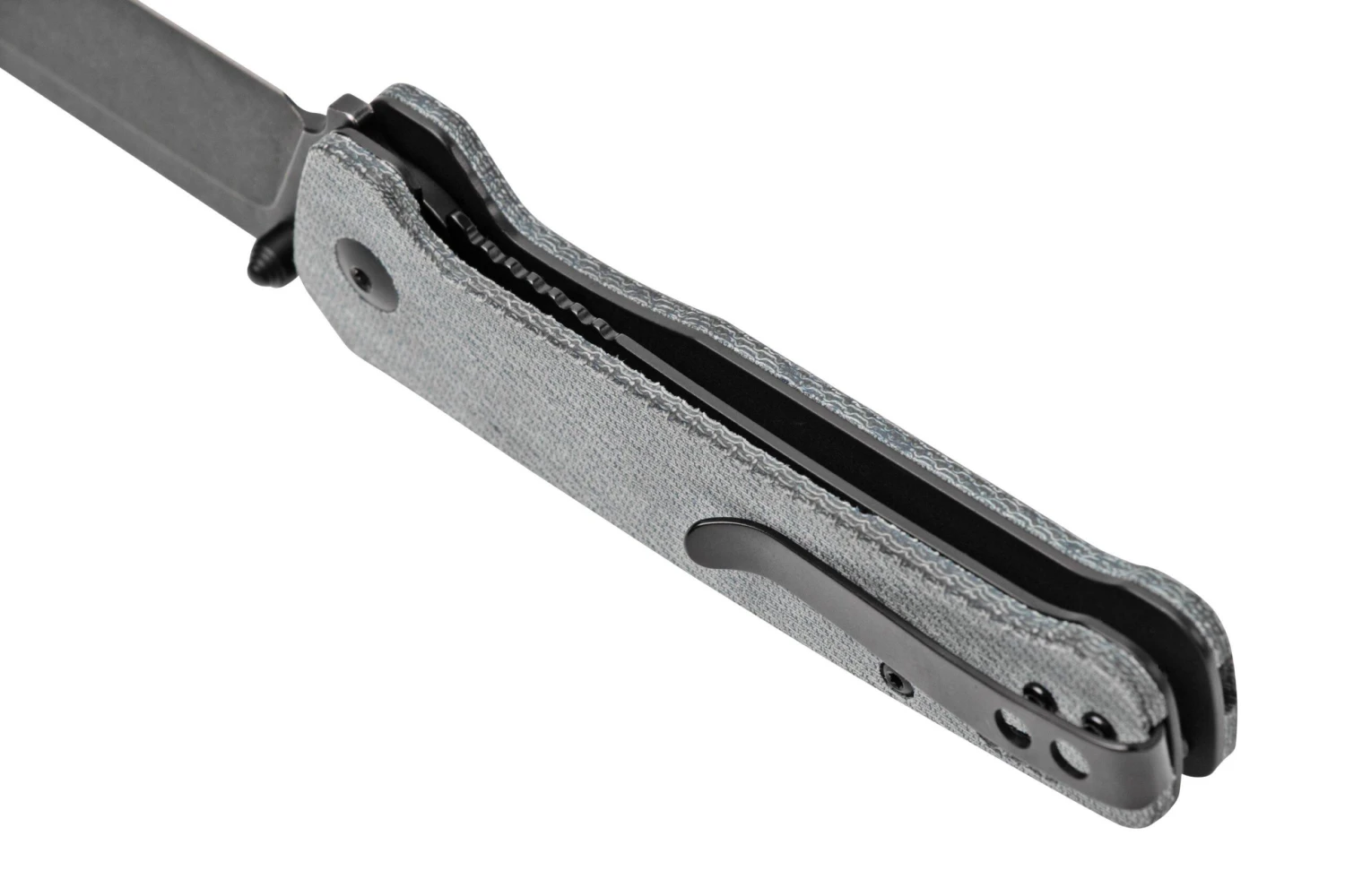 QSP Knife Penguin QS130-B2 Denim Micarta, Blackwashed Taschenmesser 7 QSP Knife Penguin QS130-B2 Denim Micarta, Blackwashed Taschenmesser – Bild 5