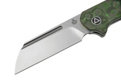 QSP Knife Penguin QS130SJ-E1, CPM 20CV Stonewashed, Fat Carbon Jungle Wear, Slipjoint Taschenmesser -Survival Knife Shop QS130SJ E1 03 qsp