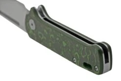 QSP Knife Penguin QS130SJ-E1, CPM 20CV Stonewashed, Fat Carbon Jungle Wear, Slipjoint Taschenmesser -Survival Knife Shop QS130SJ E1 04 qsp