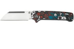 QSP Knife Penguin QS130SJ-F1, CPM 20CV Stonewashed, Fat Carbon Nebula, Slipjoint Taschenmesser