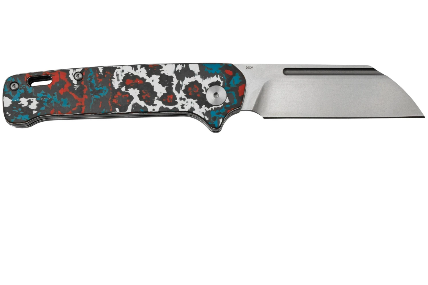 QSP Knife Penguin QS130SJ-F1, CPM 20CV Stonewashed, Fat Carbon Nebula, Slipjoint Taschenmesser 4 QSP Knife Penguin QS130SJ-F1, CPM 20CV Stonewashed, Fat Carbon Nebula, Slipjoint Taschenmesser – Bild 2