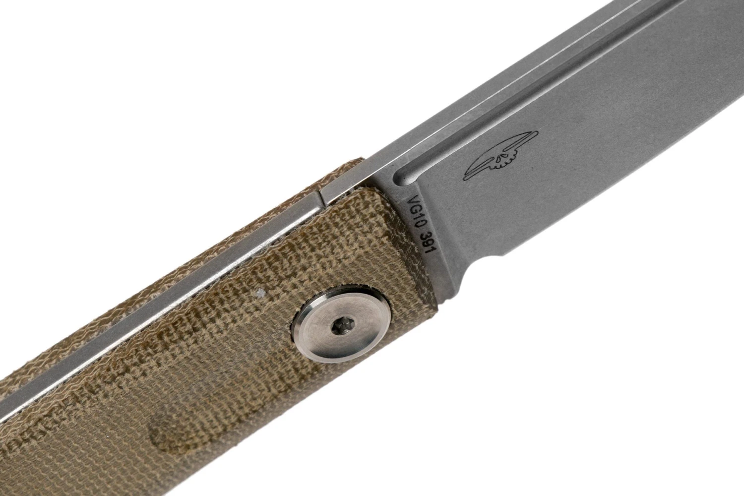 Real Steel Stella Green Canvas Micarta 7057 Knivesandtools Exclusive Taschenmesser, Poltergeist Design 8 Real Steel Stella Green Canvas Micarta 7057 Knivesandtools Exclusive Taschenmesser, Poltergeist Design – Bild 6