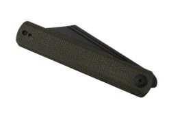 SENCUT Bronte SA08F Black Stonewashed, Dark Green Micarta, Taschenmesser -Survival Knife Shop SESA08F 06 sencut