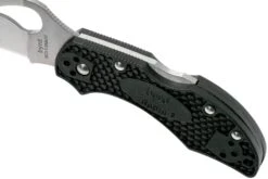 Spyderco Byrd Robin 2 Schwarz BY10PBK2 Taschenmesser -Survival Knife Shop SPBY10PBK2 07 spyderco