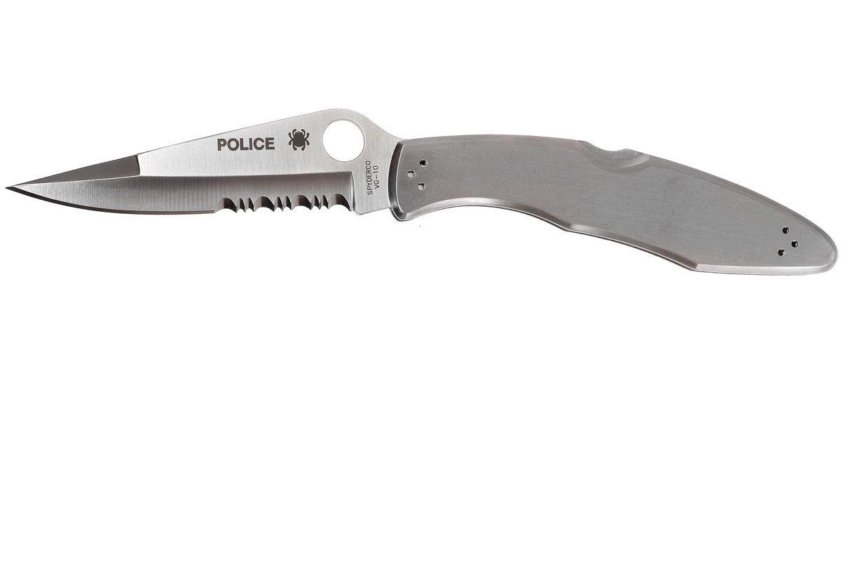 Spyderco Police C07PS, Taschenmesser Mit Teilwellenschliff