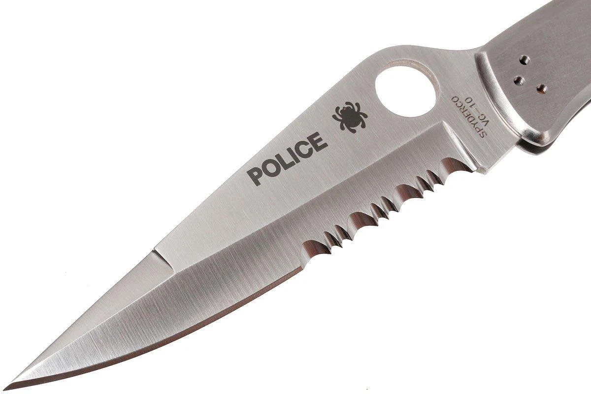 Spyderco Police C07PS, Taschenmesser Mit Teilwellenschliff 5 Spyderco Police C07PS, Taschenmesser Mit Teilwellenschliff – Bild 3