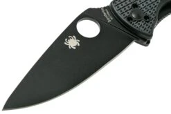 Spyderco Tenacious Lightweight C122PBBK FRN Taschenmesser, Schwarz -Survival Knife Shop SPC122PBBK 03 spyderco
