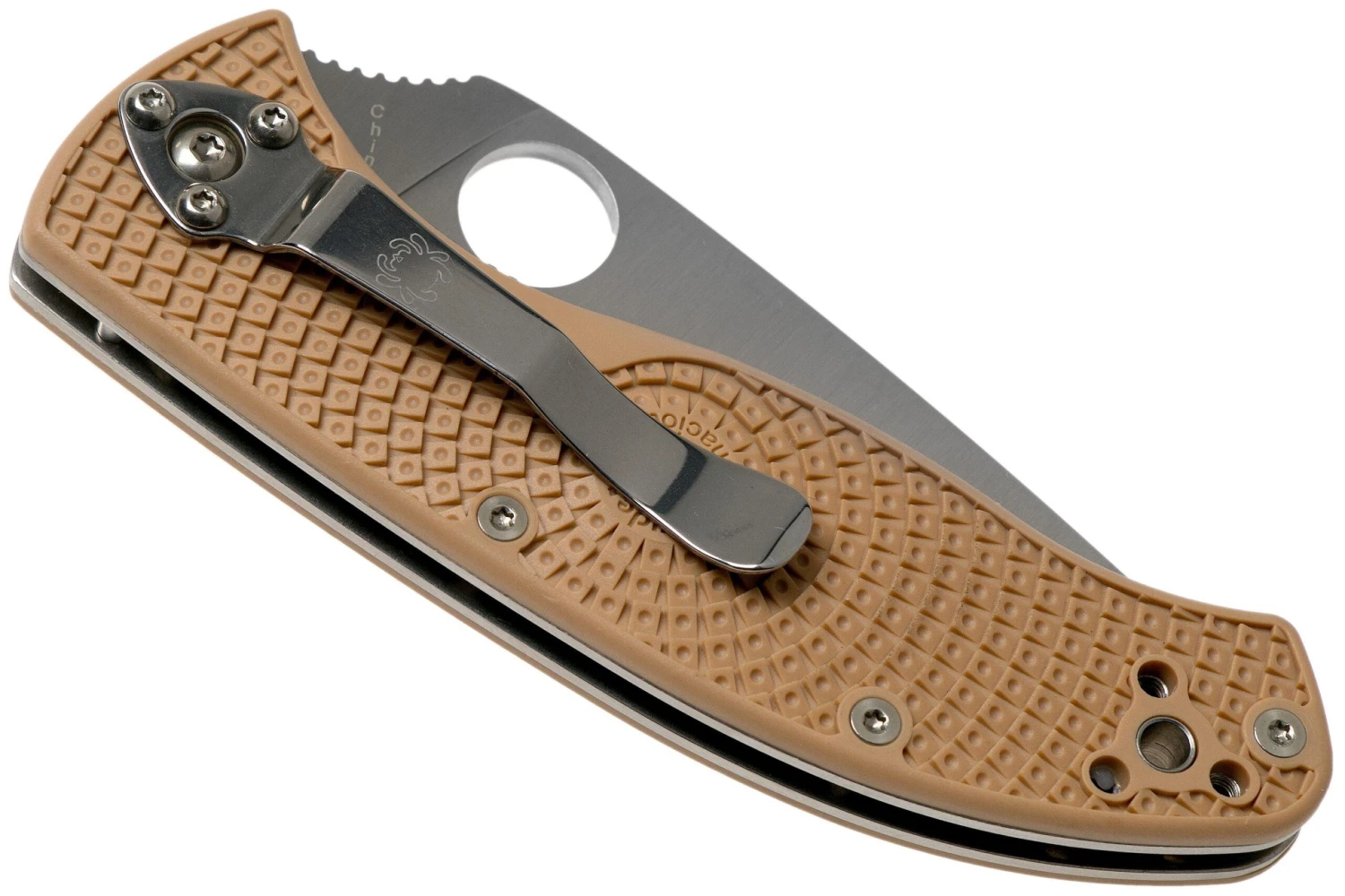 Spyderco Tenacious Lightweight C122PSTN FRN Taschenmesser Mit Teilwellenschliff, Tan 6 Spyderco Tenacious Lightweight C122PSTN FRN Taschenmesser Mit Teilwellenschliff, Tan – Bild 4