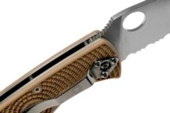 Spyderco Tenacious Lightweight C122PSTN FRN Taschenmesser Mit Teilwellenschliff, Tan 14 Spyderco Tenacious Lightweight C122PSTN FRN Taschenmesser Mit Teilwellenschliff, Tan -Survival Knife Shop SPC122PSTN 06 spyderco