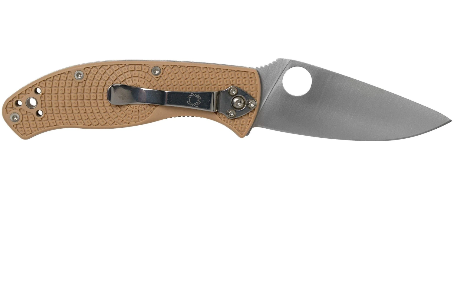 Spyderco Tenacious Lightweight C122PTN FRN Taschenmesser, Tan 4 Spyderco Tenacious Lightweight C122PTN FRN Taschenmesser, Tan – Bild 2