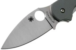Spyderco Sage 1 C123GPGY G10 Maxamet Taschenmesser, Kühl Grau 11 Spyderco Sage 1 C123GPGY G10 Maxamet Taschenmesser, Kühl Grau -Survival Knife Shop SPC123GPGY 03 spyderco