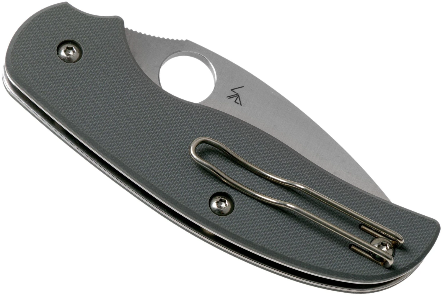 Spyderco Sage 1 C123GPGY G10 Maxamet Taschenmesser, Kühl Grau 6 Spyderco Sage 1 C123GPGY G10 Maxamet Taschenmesser, Kühl Grau – Bild 4