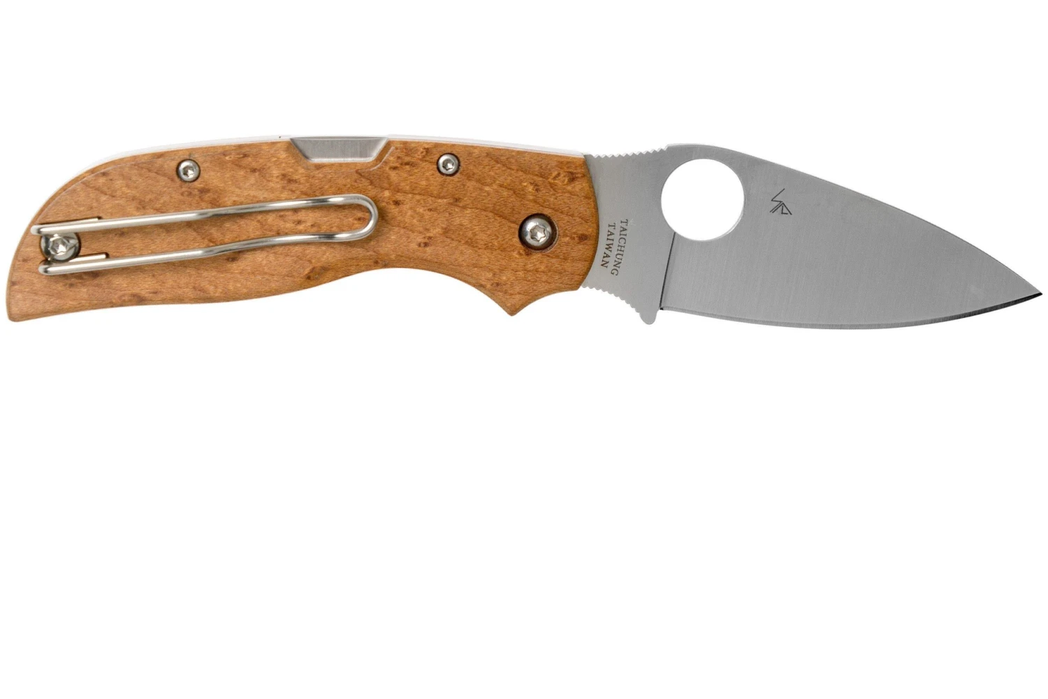 Spyderco Chaparral Birdseye Maple Wood C152WDP Taschenmesser 4 Spyderco Chaparral Birdseye Maple Wood C152WDP Taschenmesser – Bild 2