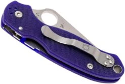 Spyderco Para 3 S110V C223GPDBL Taschenmesser, Dunkelblau -Survival Knife Shop SPC223GPDBL 04 spyderco spc223gpdbl 04