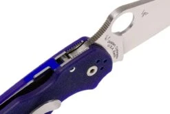 Spyderco Para 3 S110V C223GPDBL Taschenmesser, Dunkelblau -Survival Knife Shop SPC223GPDBL 06 spyderco spc223gpdbl 06