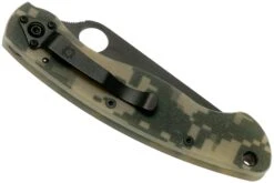 Spyderco Military C36GPCMOBK Taschenmesser, Camo/schwarz -Survival Knife Shop SPC36GPCMOBK 04 spyderco v202002