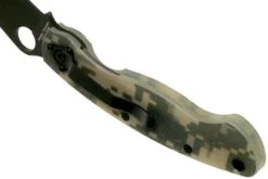 Spyderco Military C36GPCMOBK Taschenmesser, Camo/schwarz -Survival Knife Shop SPC36GPCMOBK 05 spyderco v202002