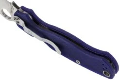 Spyderco Paramilitary 2 S110V C81GPDBL2 Taschenmesser, Dunkelblau -Survival Knife Shop SPC81GPDBL2 05 spyderco paramilitary 2 dark blue spc81gpdbl2 05
