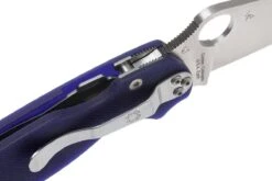 Spyderco Paramilitary 2 S110V C81GPDBL2 Taschenmesser, Dunkelblau -Survival Knife Shop SPC81GPDBL2 06 spyderco paramilitary 2 dark blue spc81gpdbl2 06
