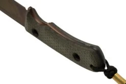 TRC Knives South Pole Apo Finish Green Canvas Micarta, Survivalmesser -Survival Knife Shop TI SP GNM APO 04 trc