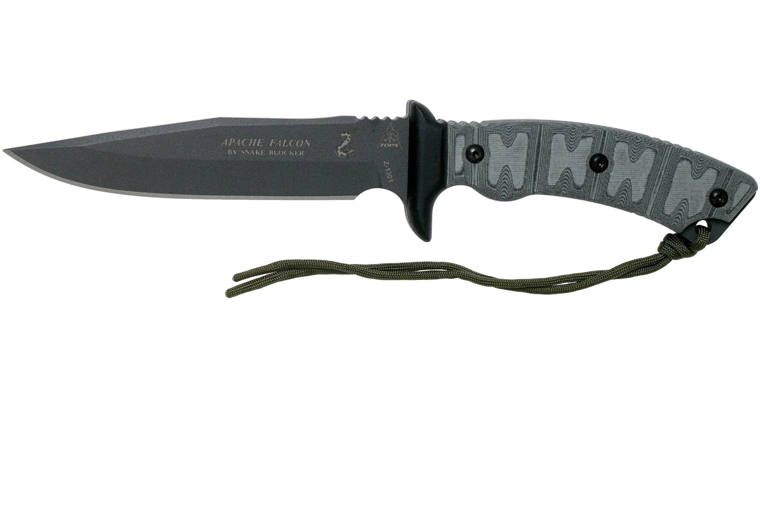TOPS Knives Apache Falcon AFAL-01 Survivalmesser, Snake Blocker Design 3 TOPS Knives Apache Falcon AFAL-01 Survivalmesser, Snake Blocker Design