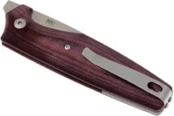 Viper Dan 1 5928CBR Burgundy Micarta N690, Drop-Point-Klinge -Survival Knife Shop VPV5928CBR 04 viper dan 1 vpv5928cbr 04