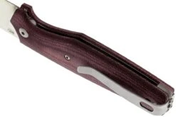 Viper Dan 1 5928CBR Burgundy Micarta N690, Drop-Point-Klinge -Survival Knife Shop VPV5928CBR 06 viper dan 1 vpv5928cbr 06
