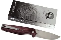 Viper Dan 1 5928CBR Burgundy Micarta N690, Drop-Point-Klinge -Survival Knife Shop VPV5928CBR 09 viper dan 1 vpv5928cbr 09