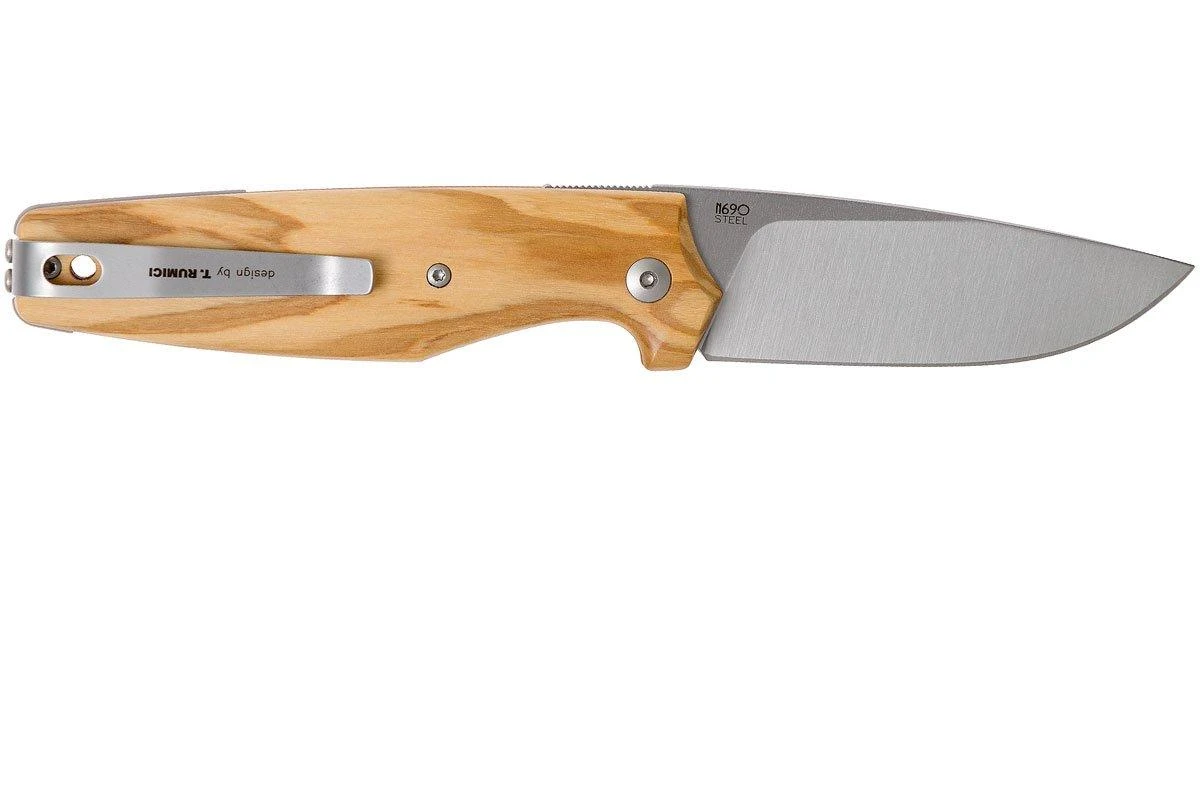 Viper Dan 1 V5928UL Olivenholz, N690, Drop-Point-Klinge 4 Viper Dan 1 V5928UL Olivenholz, N690, Drop-Point-Klinge – Bild 2