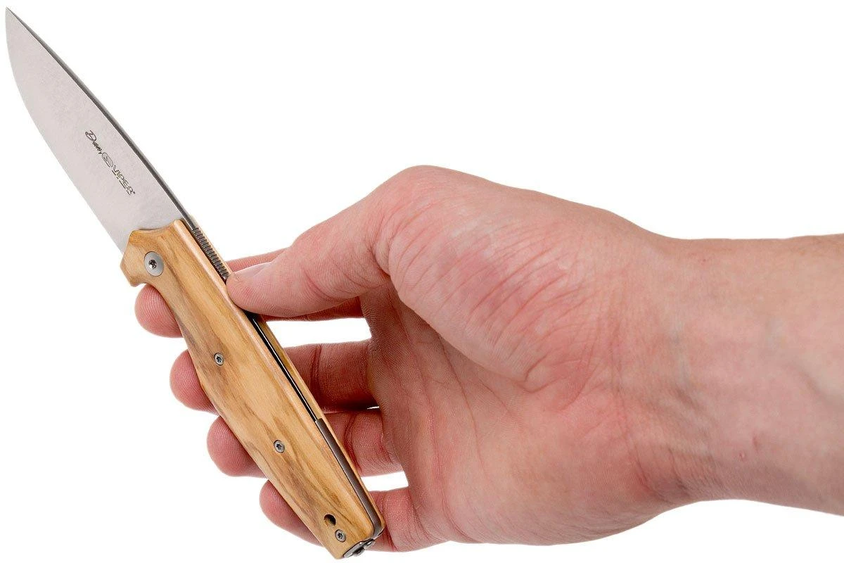 Viper Dan 1 V5928UL Olivenholz, N690, Drop-Point-Klinge 10 Viper Dan 1 V5928UL Olivenholz, N690, Drop-Point-Klinge – Bild 8