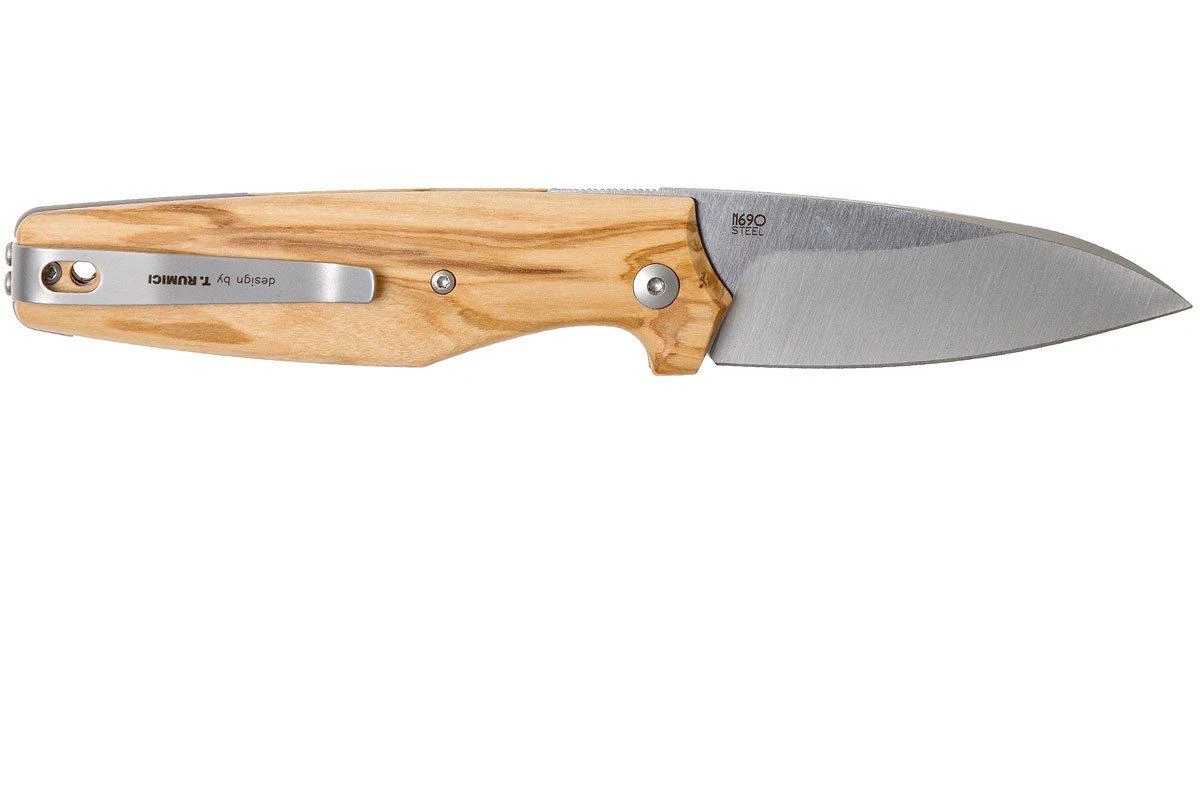 Viper Dan 2 5930UL Olivenholz, N690, Sheepfoot 4 Viper Dan 2 5930UL Olivenholz, N690, Sheepfoot – Bild 2