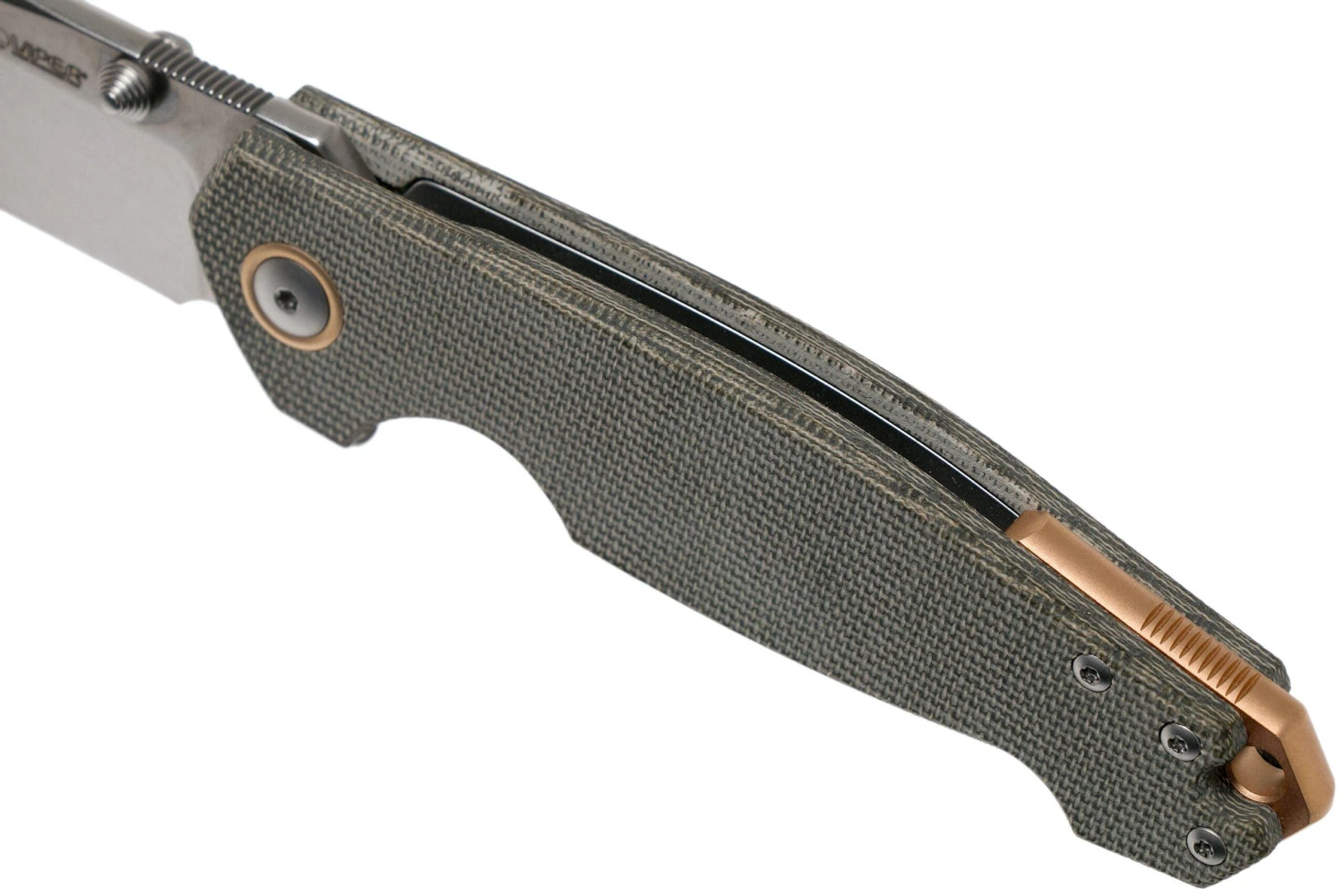 Viper Katla V5982CG Stonewashed, Grünes Micarta Taschenmesser, Jesper Voxnaes Design 9 Viper Katla V5982CG Stonewashed, Grünes Micarta Taschenmesser, Jesper Voxnaes Design – Bild 7