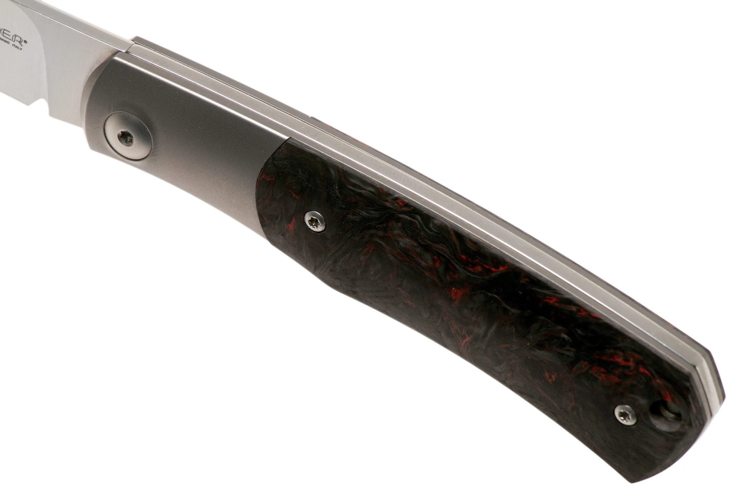 Viper Hug V5992FCR Rotes Carbonfiber Taschenmesser, Sacha Thiel Design 9 Viper Hug V5992FCR Rotes Carbonfiber Taschenmesser, Sacha Thiel Design – Bild 7