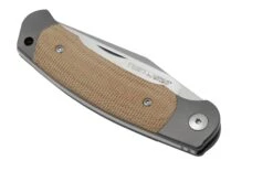 Viper Twin, V6002CN, Satin M390, Natural Canvas Micarta Taschenmesser, Fabrizio Silvestrelli Design -Survival Knife Shop VPV6002CN 06 viper