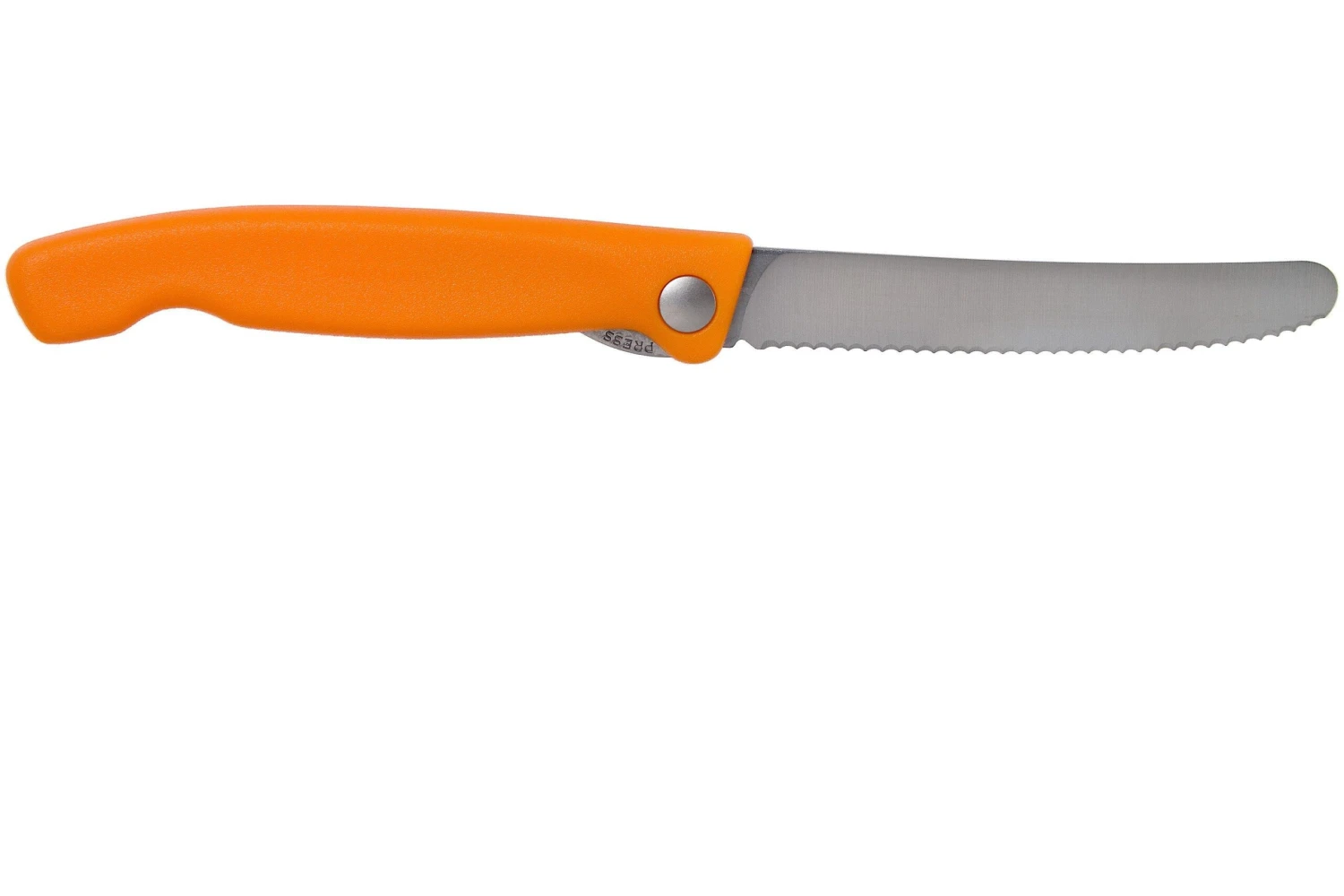 Victorinox SwissClassic 6.7836.F9B Faltbares Gemüsemesser Mit Wellenschliff, Orange 4 Victorinox SwissClassic 6.7836.F9B Faltbares Gemüsemesser Mit Wellenschliff, Orange – Bild 2