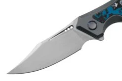 WE Knife Orpheus WE23009-4 CPM 20CV, Gray Titanium, Nebula Fat Carbon, Taschenmesser -Survival Knife Shop WKWE23009 4 03 weknife