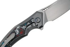 WE Knife Orpheus WE23009-4 CPM 20CV, Gray Titanium, Nebula Fat Carbon, Taschenmesser -Survival Knife Shop WKWE23009 4 05 weknife