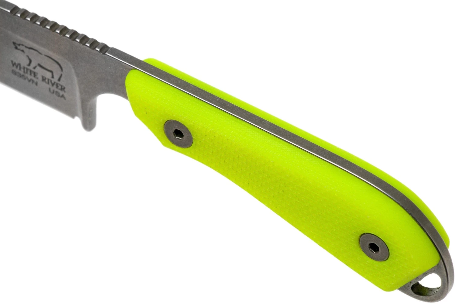 White River Knives M1 Backpacker Pro Gelbes G10 Feststehendes Messer, Kydexscheide 7 White River Knives M1 Backpacker Pro Gelbes G10 Feststehendes Messer, Kydexscheide – Bild 5