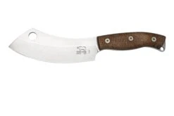 White River Camp Cleaver WRCC55-BNA Natural Burlap Micarta, Campingmesser