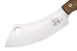 White River Camp Cleaver WRCC55-BNA Natural Burlap Micarta, Campingmesser -Survival Knife Shop WRCC55 BNA 03 whiteriver