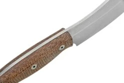 White River Camp Cleaver WRCC55-BNA Natural Burlap Micarta, Campingmesser -Survival Knife Shop WRCC55 BNA 05 whiteriver