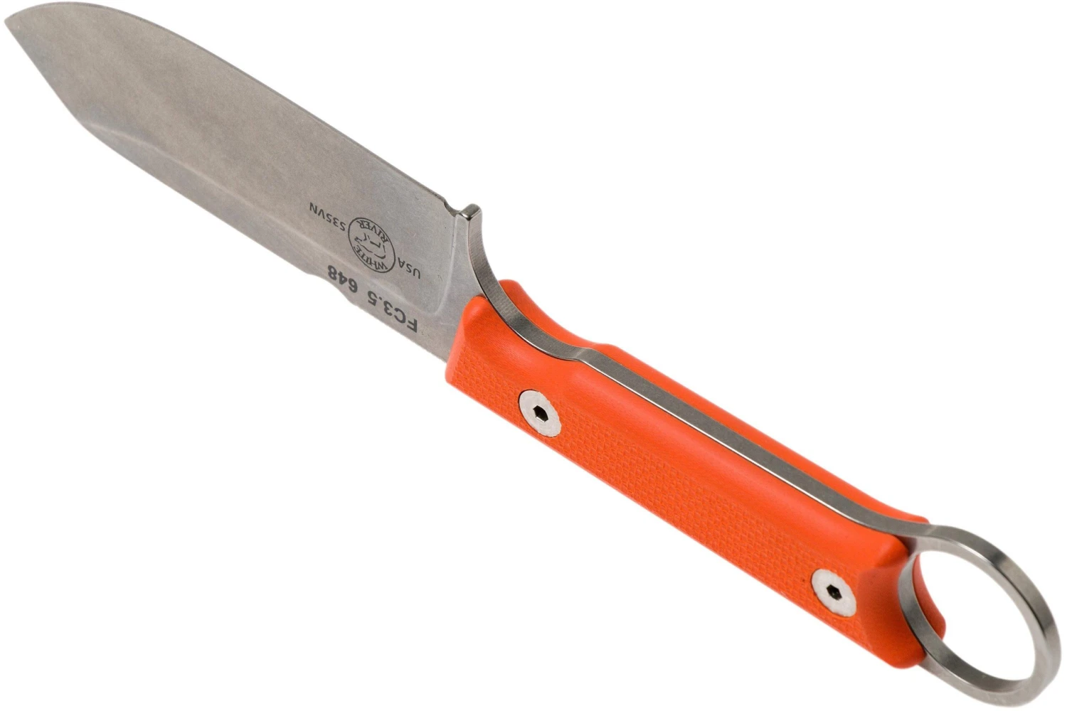 White River Knives FC3.5 Pro Firecraft Survivalmesser Orangefarbenes G10, Kydexscheide Mit Feuerstahl 7 White River Knives FC3.5 Pro Firecraft Survivalmesser Orangefarbenes G10, Kydexscheide Mit Feuerstahl – Bild 5