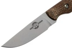 White River Knives Small Game Knife Natural Burlap Micarta Jagdmesser, Owen Baker Jr. Design -Survival Knife Shop WRSG BNA 03 white river knives v201808